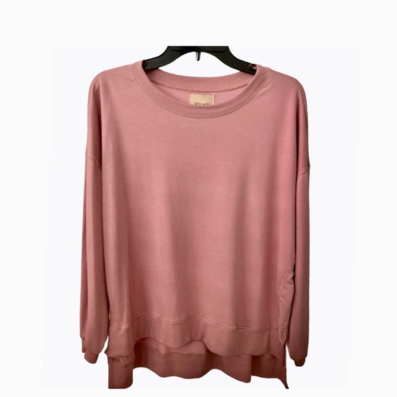 Blush Pink Long Sleeves Top Sweater Small - Picture 1 of 5